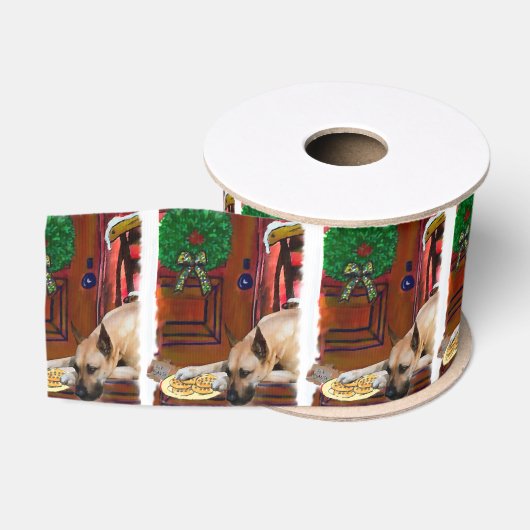 Grote Deen (Fawn) Kerstmis Grosgrain Lint (Spoel)