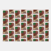 Grote Deen (Fawn) Kerstmis Inpakpapier Vel (Voorkant 2)
