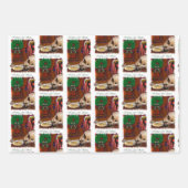 Grote Deen (Fawn) Kerstmis Inpakpapier Vel (Voorkant)