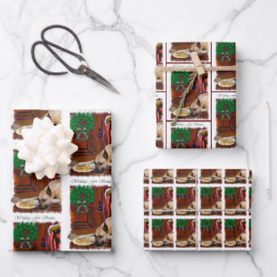Grote Deen (Fawn) Kerstmis Inpakpapier Vel
