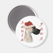 Grote Deen (fawn) Santa Paws Magneet (Voorkant / Achterkant)