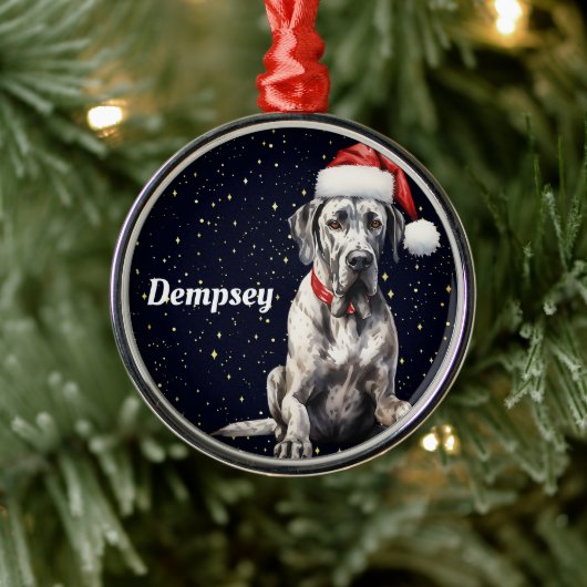 Grote Deen Gepersonaliseerde Kerst Ornament (Boom)
