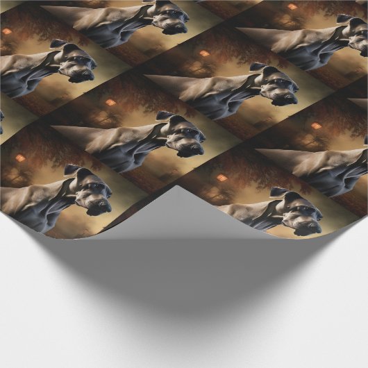 Grote Deen Halloween eng Cadeaupapier (Hoek)