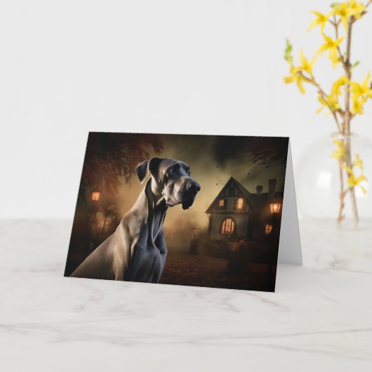 Grote Deen Halloween eng Kaart (Gele Bloem)