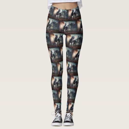 Grote Deen Halloween eng Leggings (Voorkant)