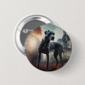 Grote Deen Halloween eng Ronde Button 5,7 Cm (Voorkant /achterkant)