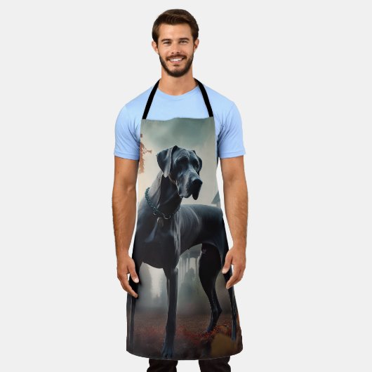 Grote Deen Halloween eng Schort (Gedragen)