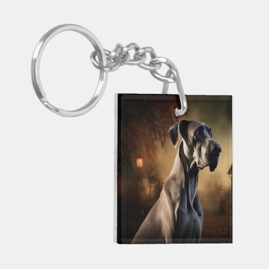 Grote Deen Halloween eng Sleutelhanger (Voorkant Links)