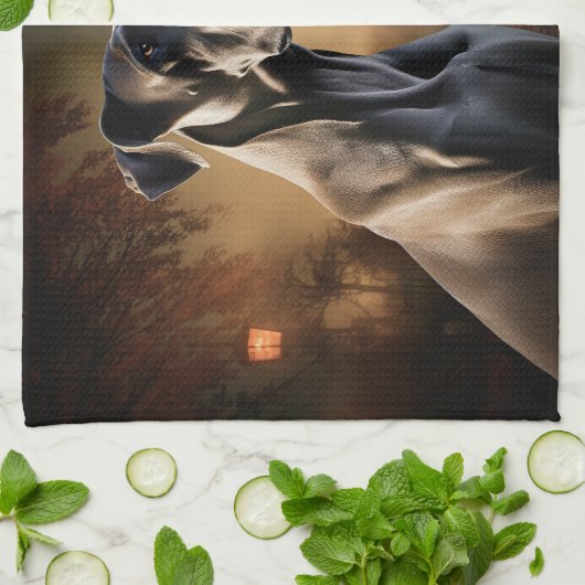 Grote Deen Halloween eng Theedoek (Gevouwen)