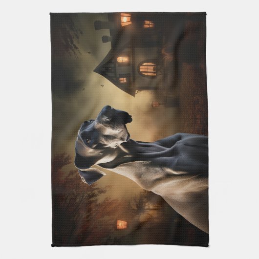 Grote Deen Halloween eng Theedoek (Verticaal)