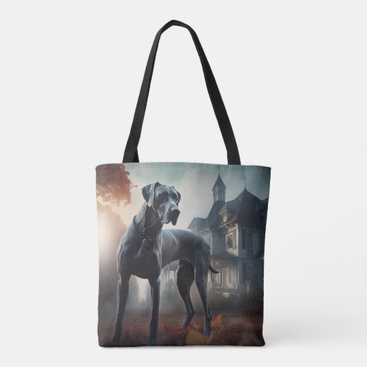 Grote Deen Halloween eng Tote Bag (Achterkant)