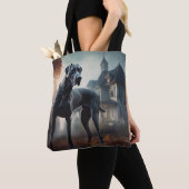 Grote Deen Halloween eng Tote Bag (Dichtbij)
