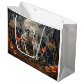 Grote Deen Halloween Spooky Groot Cadeauzakje (Voorkant Gekanteld)