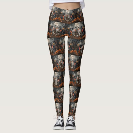 Grote Deen Halloween Spooky Leggings (Voorkant)