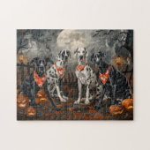 Grote Deen Halloween Spooky Legpuzzel (Horizontaal)