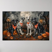 Grote Deen Halloween Spooky Poster (Voorkant)