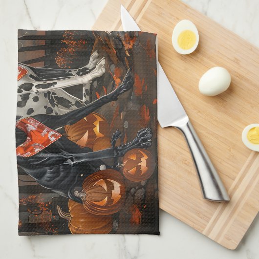 Grote Deen Halloween Spooky Theedoek (Quarter Fold)