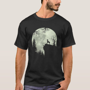 Grote deen-hond-en-moonhobby in Forest Dog-hare T-shirt