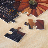 Grote Deen Hond Herfst Oogst Thanksgiving Legpuzzel (Zijkant)