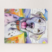 Grote Deen Hond Jigsaw Puzzel (Horizontaal)