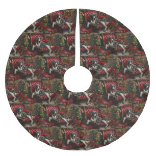 Grote Deen Hond Kerstfeest Kerstboom Rok