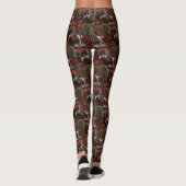 Grote Deen Hond Kerstfeest Leggings (Achterkant)