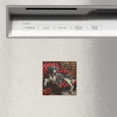 Grote Deen Hond Kerstfeest Magneet (Insitu (Vaatwasser))