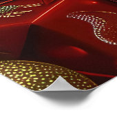 Grote Deen Hond Kerstfeest Poster (Hoek)