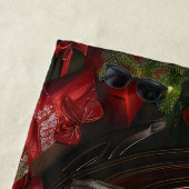 Grote Deen Hond Kerstfeest Strandlaken (In situ)