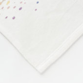 Grote Deen Hond Mam Bloemen Fleece Deken (Hoek)