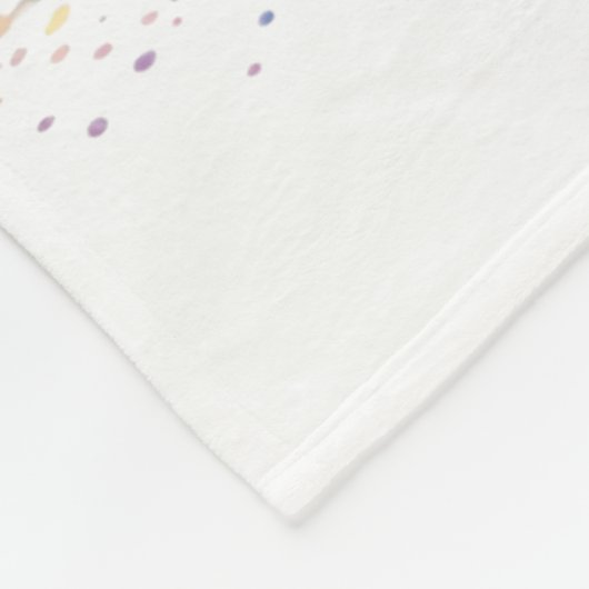 Grote Deen Hond Mam Bloemen Fleece Deken (Hoek)