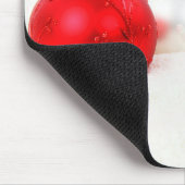 Grote Deen Hond Pet Vrolijk Kerstmis Rood Ornament Muismat (Hoek)