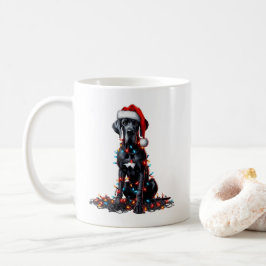 Grote Deen Hond Puppy Kerstmis Koffiemok