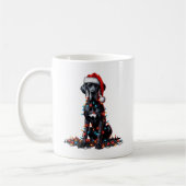 Grote Deen Hond Puppy Kerstmis Koffiemok (Links)