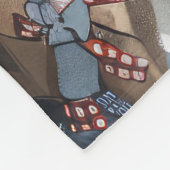 Grote Deen Hond Rijden Motorfiets Kerstmis Fleece Deken (Hoek)