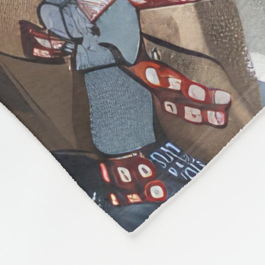 Grote Deen Hond Rijden Motorfiets Kerstmis Fleece Deken (Hoek)