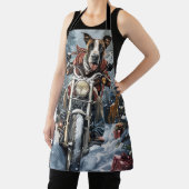 Grote Deen Hond Rijden Motorfiets Kerstmis Schort (Insitu)