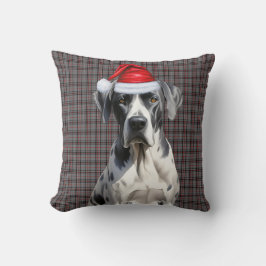 Grote Deen Hond Seizoensgebonden Geplaagde Kerstva Kussen