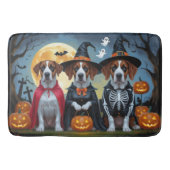 Grote Deen Honden Pompoen Halloween Grappig Badmat (Voorkant)