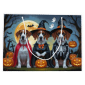 Grote Deen Honden Pompoen Halloween Grappig Groot Cadeauzakje (Achterkant)