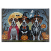 Grote Deen Honden Pompoen Halloween Grappig Snijplank (Voorkant)