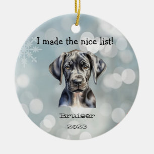 "Grote Deen" Huisdier Kerst Ornament