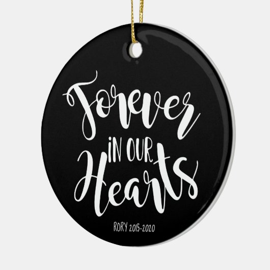 Grote Deen huisdier Memorial kerst aandenken Keramisch Ornament (Links)