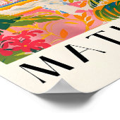 Grote Deen in bad, grappige badkamer muur kunst, d Poster (Hoek)