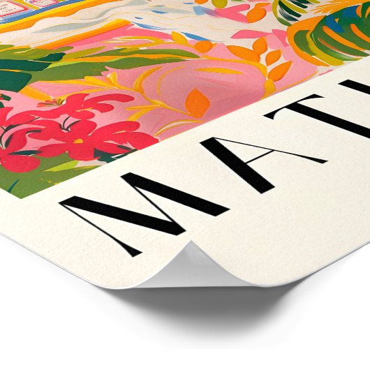 Grote Deen in bad, grappige badkamer muur kunst, d Poster (Hoek)