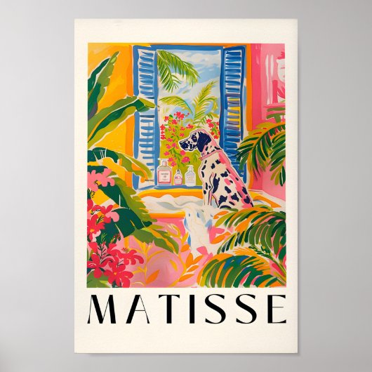 Grote Deen in bad, grappige badkamer muur kunst, d Poster (Voorkant)