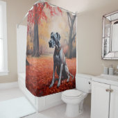 Grote Deen in Herfst laat Herfst inspireren Douchegordijn (In situ)