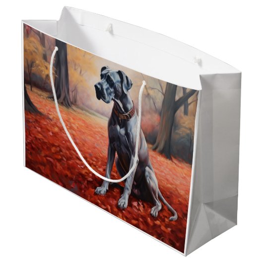 Grote Deen in Herfst laat Herfst inspireren Groot Cadeauzakje (Achterkant Gekanteld)