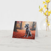 Grote Deen in Herfst laat Herfst inspireren Kaart (Gele Bloem)