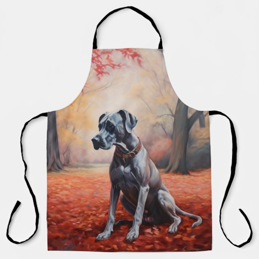 Grote Deen in Herfst laat Herfst inspireren Schort (Voorkant)